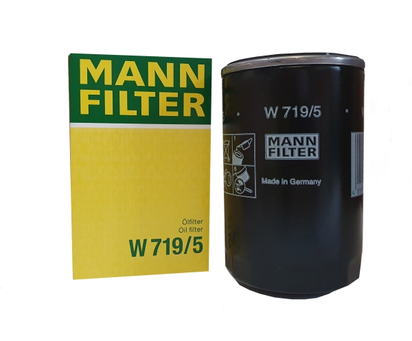 Original MANN Ölfilter W719/5 für diverse PKW, Traktoren & Baumaschinen